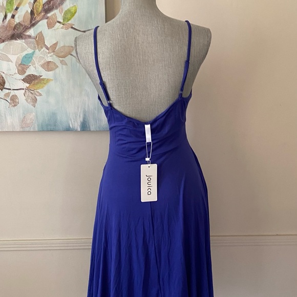 JOUICA 💙BLUE💙 FIT AND FLARE WITH POCKETS SLEEVELESS DRESS SIZE MEDIUM🌟NWT🌟 - Picture 8 of 13